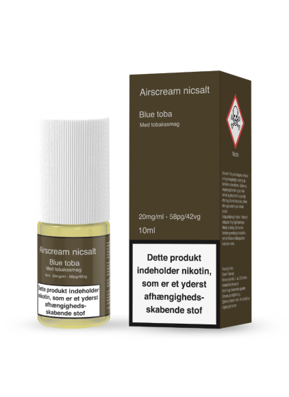 Airscream Nicsalt Blue Toba 10 ml 58/42 20 mg