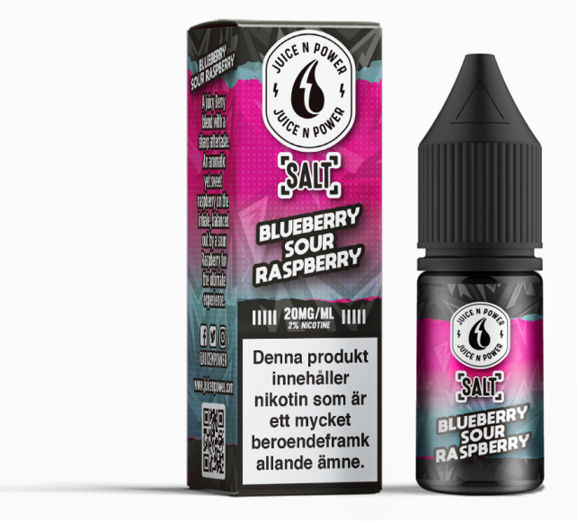 Juice N Power Salt Blueberry Sour Raspberry 10 ml 20mg