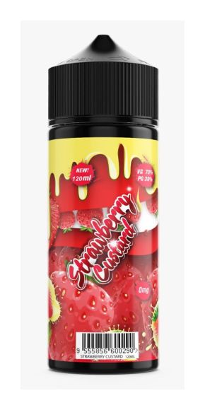 Fizzy Strawberry Custard 120ML